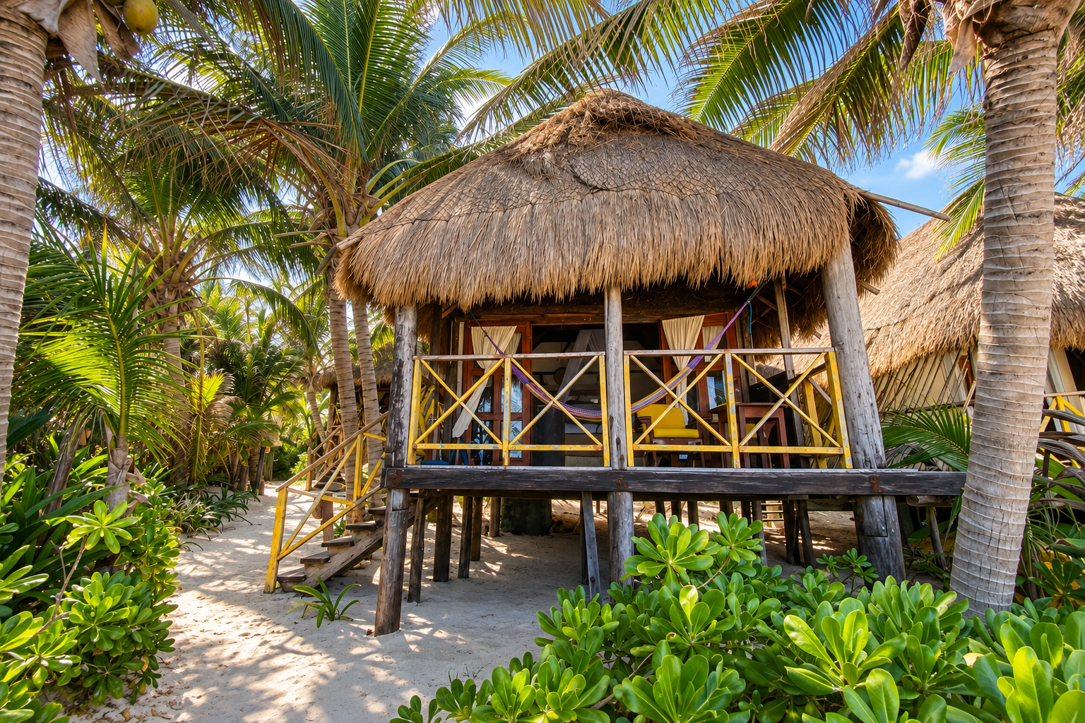 Tropical Thatch Bungalow Retreat